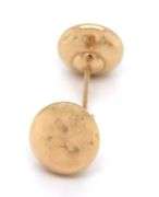 14KT Yellow gold button stud earrings