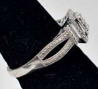 Diamond Ring in Sterling Silver