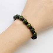 Large beads! 282.74ct black and green Burmese Jade! Untreated!