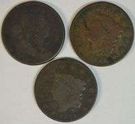 Trio of nicer US Large Cents from 1802, 1822, & 1832
