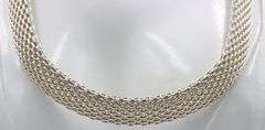925 Sterling silver Tiffany & Co somerset mesh collar necklace