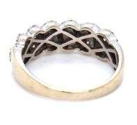 10kt White gold diamond band