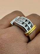 14K Two-Tone Wedding Band of 1.50ct