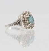 Dazzling 2.75 Ct Emerald Green Fire Moissanite Ring