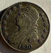 1830 Pretty Lightly Toned Bust Half