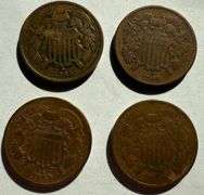 Four Two Cent Pieces