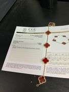 CERTIFIED BRAND NEW 18K YELLOW GOLD CLOVER LEAF BRACELET