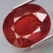 Rich! All natural! 11.21ct top red orange Spessartite Garnet!
