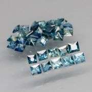 Heated only! 2.15ct princess cut Australian Sapphire set