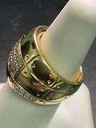 CERTIFIED 'salvini' 18K YELLOW GOLD DIAMOND BAND / RING