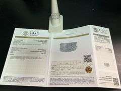 CERTIFIED 14K WHITE GOLD DIAMOND BAND/ RING