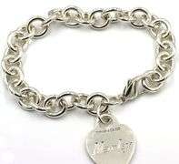 Tiffany & Co bracelet with heart shaped charm