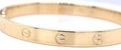 14kt Yellow gold love style bangle bracelet