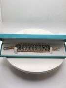 New! +10 ctw all natural emerald and diamond  weaved on fabric bracelet