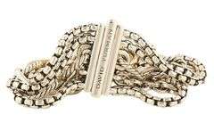 David Yurman Multi Row Chain Bracelet in 18K and Sterling