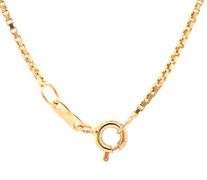18kt Yellow gold box chain necklace