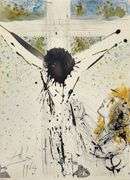 Highly Collectible and Rare Salvador Dali Original Lithograph from the 'Biblia Sacra' Suite