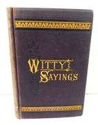 1878 Witty Sayings Antique Book