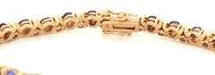 Exceptionally Nice 14K YG Tanzanite Bracelet