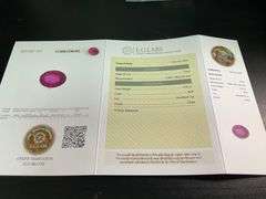 CERTIFIED NATURAL RUBY 2.55 CARAT OVAL SHAPED.