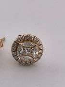 CERTIFIED BRAND NEW 14K YELLOW GOLD DIAMOND STUDS