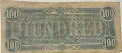 $100 Red 1864 Series CSA Note