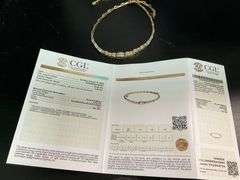 CERTIFIED 14K YELLOW GOLD DIAMOND NECKLACE