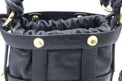 Ferragamo black leather Cage bucket