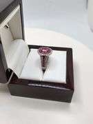 Very Fine Quality 18KT White Gold Pink Sapphire & Diamond Ring