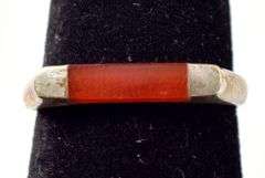 Red Gemstone Ring in Sterling Silver