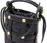 Ferragamo black leather Cage bucket
