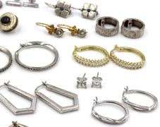 Group lot of Vintage 925 sterling silver earrings