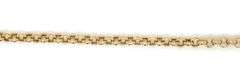 14kt Yellow gold Rolo link anklet