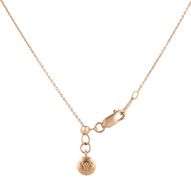 Le Vian Pear Chocolate Quartz and 0.75ctw Diamond Double Frame Pendant Necklace in 14K