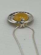 Italian 925 Sterling Silver Vintage Garnet And Jasper Necklace