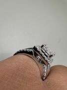 14K White Gold Princess Cut Diamond Ring