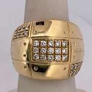 CERTIFIED 'salvini' 18K YELLOW GOLD DIAMOND BAND / RING