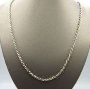 925 Sterling silver rope chain necklace
