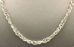 925 Sterling silver fancy link chain necklace
