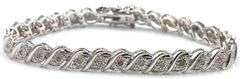 925 Sterling silver cubic zirconia tennis bracelet