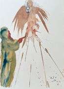 Highly Collectible and Rare Salvador Dali Original Lithograph from the 'Biblia Sacra' Suite