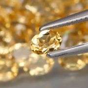 High fire 7.67ct 4x3mm real Brazilian Citrine set!