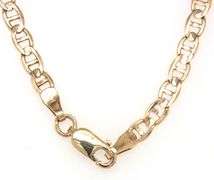 14kt Yellow gold Marine link chain necklace
