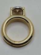 Art Deco 14KT Two Tone Gold and Diamond Ring