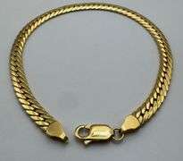 18K Yellow Gold Italian Cuban Bracelet