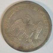 Very Scarce 1844 No Motto Liberty Seated Silver Dollar in XF/AU