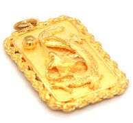 24kt Yellow gold Dragon pendant