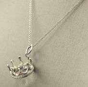 Tiffany & Co Crown charm necklace