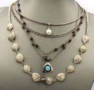 Group lot of 5 Vintage 925 sterling silver necklaces