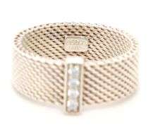 Tiffany & Co diamond somerset ring in 925 sterling silver